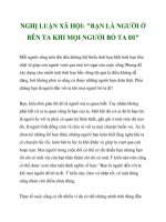 NGHỊ LUẬN XÃ HỘI: 