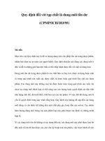 Quy định đối với tạp chất là dung môi tồn dư pot