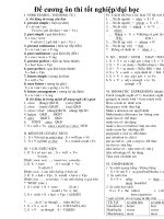 Đề cương ôn thi tốt nghiệp/đại học pot