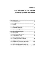 các khái niệm và các hàm cơ bản trong lập trình trên maple