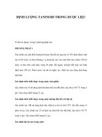 ĐỊNH LƯỢNG TANINOID TRONG DƯỢC LIỆU doc