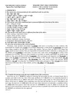 ENGLISH TEST FOR CONTESTING GRADE 12- THE ACADEMIC YEAR 2010-2011 pps