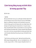 Cảm hứng lãng mạng và tinh thần bi tráng qua bài Tây tiến ppt