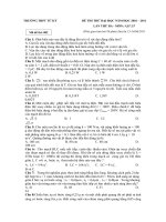 ĐỀ THI THỬ ĐẠI HỌC TRƯỜNG THPT TỨ KỲ NĂM HỌC 2010 – 2011 ppt