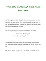 VĂN HỌC LÃNG MẠN VIỆT NAM 1930 - 1945_2 ppsx