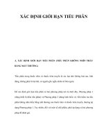 XÁC ĐỊNH GIỚI HẠN TIỂU PHÂN doc