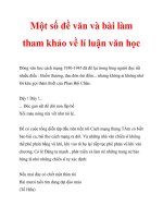 Một số đề văn và bài làm tham khảo về lí luận văn học_5 potx