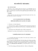 Giáo trình nội khoa cơ sở part 1 pptx