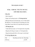 Giáo án tập làm văn lớp 3 - Đề bài: NGHE KỂ : TÔI CŨNG NHƯ BÁCGIỚI THIỆU HOẠT ĐỘNG doc