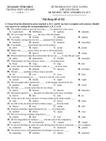KÌ THI KHẢO SÁT CHẤT LƯỢNG LỚP CHUYÊN ĐỀ ĐỀ THI MÔN : TIẾNG ANH KHỐI 12 LẦN V docx