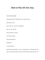 Bệnh án Phục hồi chức năng pps