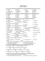 TEST 45’ (No 1) Subject: English 12 pps