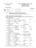 ĐỀ THI CHỌN HỌC SINH GIỎI CẤP TỈNH NĂM HỌC 2010 - 2011 Môn thi: Tiếng Anh lớp 12 ppsx