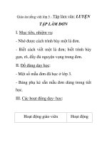 Giáo án tiếng việt lớp 5 - Tập làm văn: LUYỆN TẬP LÀM ĐƠN pot