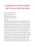 hệ thống chủ đề trong Bạch Vân Quốc Ngữ Thi Tập của Nguyễn Bỉnh Khiêm_3 doc