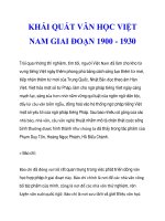 KHÁI QUÁT VĂN HỌC VIỆT NAM GIAI ĐOẠN 1900 - 1930_7 pptx