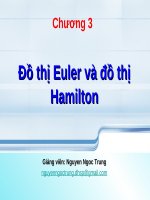 Chương 3 Đồ thị Euler và đồ thị Hamilton ppsx