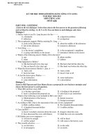 KỲ THI HỌC SINH GIỎI ĐỒNG BẰNG SÔNG CỬU LONG NĂM HỌC 2010-2011 MÔN TIẾNG ANH - TRƯỜNG THPT TRƯƠNG ĐỊNH TIÊN GIANG pot