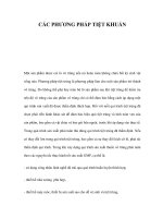 CÁC PHƯƠNG PHÁP TIỆT KHUẨN docx