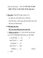Giáo án toán lớp 5 - Tiết 148: ÔN TẬP VỀ ĐO DIỆN TÍCH VÀ ĐO THỂ TÍCH (tiếp theo) docx