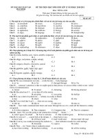 ĐỀ THI CHỌN HỌC SINH GIỎI LỚP 12 NĂM HỌC 2010-2011 Môn: TIẾNG ANH - Mã đề: 687 docx