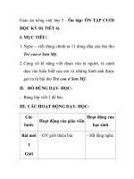 Giáo án tiếng việt lớp 5 - Ôn tập: ÔN TẬP CUỐI HỌC KỲ II( TIẾT 6) pps