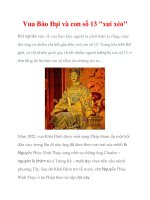 Vua Bảo Đại và con số 13 ''''''''xui xẻo'''''''' ppt