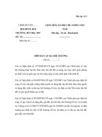 MẪU BIÊN BẢN ÁP GIÁ BỒI THƯỜNG (Dự án…………..) docx