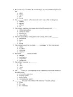 ĐỀ KIỂM TRA THỬ ANH VĂN - 5 ppsx