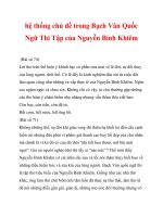 hệ thống chủ đề trong Bạch Vân Quốc Ngữ Thi Tập của Nguyễn Bỉnh Khiêm_7 docx