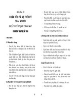 Sổ tay quy trình thực hành hộ sinh trung học - Môn học 16 doc