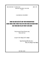 Đánh giá hiệu quả điều trị kết hợp tiêm hydrocortison ngoài màng cứng trong phục hồi chức năng cho bệnh nhân đau thần kinh toạ do thoát vị đĩa đệm