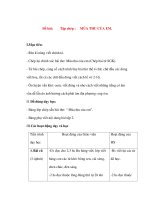 Giáo án Chính Tả lớp 3: Đề bài: Tập chép :MÙA THU CỦA EM. docx
