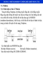 GIÁO TRÌNH hệ THỐNG điều KHIỂN GIÁM sát và THU THẬP dữ LIỆU TRONG hệ THỐNG điện SCADA CHƯƠNG 5 THIẾT bị MODERN và PHÒNG điều KHIỂN TRUNG tâm