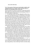 BÀI TẬP MÔN TRIẾT HỌC potx