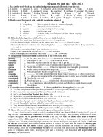 Đề kiểm tra anh văn 1 tiết – Số 4 pptx