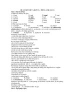 ĐỀ LUYỆN THI VÀ ĐÁP ÁN - TIẾNG ANH ( Số 32 ) ppt