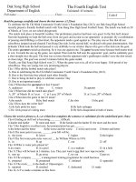 The Fourth English Test - 3 ppt