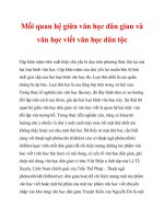 Mối quan hệ giữa văn học dân gian và văn học viết văn học dân tộc_3 pot