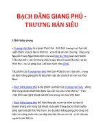 BẠCH ĐẰNG GIANG PHÚ TRƯƠNG HÁN SIÊU ppt