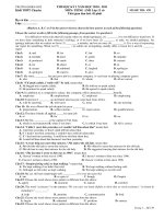 THI HỌC KỲ I NĂM HỌC 2010 - 2011 MÔN: TIẾNG ANH Lớp 12 - MÃ ĐỀ THI: 470 pptx