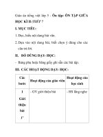 Giáo án tiếng việt lớp 5 - Ôn tập: ÔN TẬP GIỮA HỌC KÌ II (TIẾT 7 docx