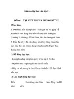 Giáo án tập làm văn lớp 3 - Đề bài: TẬP VIẾT THƯ VÀ PHONG BÌ THƯ docx