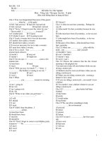 Đề Kiểm Tra Trắc Nghiệm Môn Tiếng Anh - Mã đề : 324 ppt