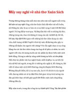 Mấy suy nghĩ về nhà thơ Xuân Sách ppt