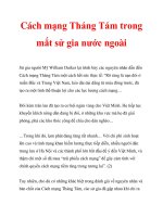 Cách mạng Tháng Tám trong mắt sử gia nước ngoài_2 pps