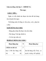 Giáo án tiếng việt lớp 2 - CHÍNH TẢ: Tìm ngọc doc