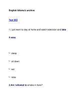 English Idioms''''s archiveTest 003 ppsx