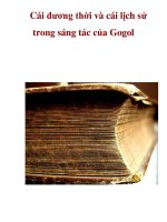 Cái đương thời và cái lịch sử trong sáng tác của Gogol _2 pdf