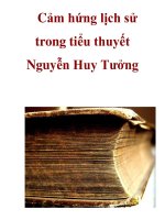 Cảm hứng lịch sử trong tiểu thuyết Nguyễn Huy Tưởng_3 pps